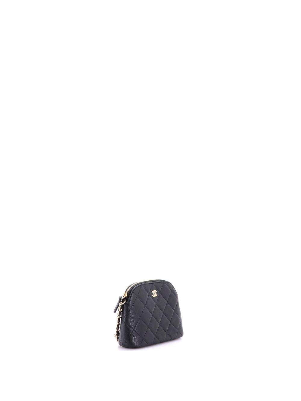 Chanel Cc Dome Zip Clutch With Chain #281377C49B - Picture 2 of 7
